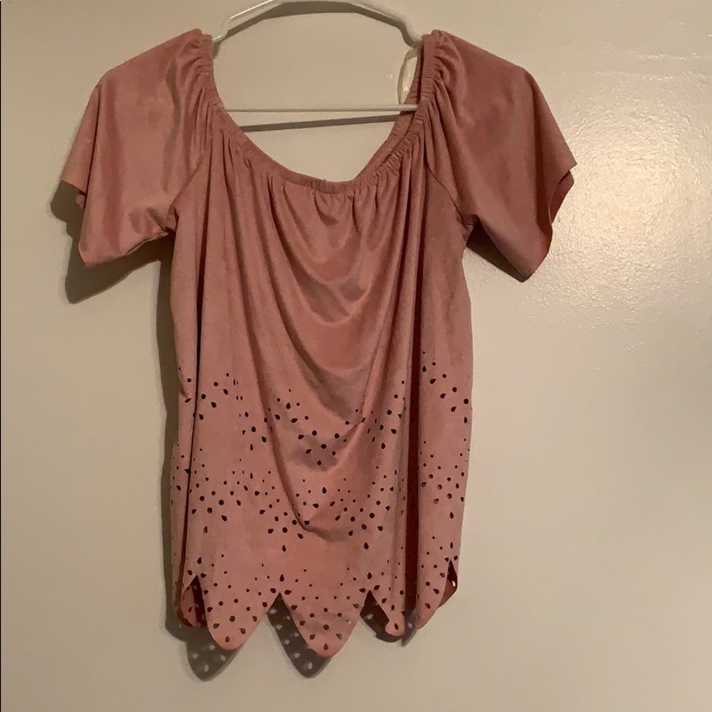 Suede top